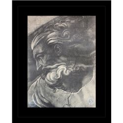 ANTIQUE GALLERY STAMPED LITHOGRAPH