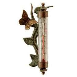 BUTTERFLY WALL MOUNTED THERMOMETER