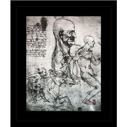 ANTIQUE GALLERY STAMPED LITHOGRAPH