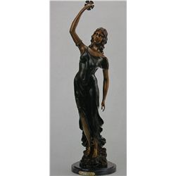 "GRAZIELLA" BRONZE SCULPTURE - A. MOREAU