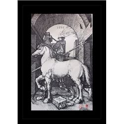 ANTIQUE GALLERY STAMPED LITHOGRAPH