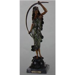 "AURORE" BRONZE SCULPTURE - A. MOREAU