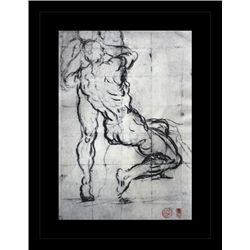 ANTIQUE GALLERY STAMPED LITHOGRAPH