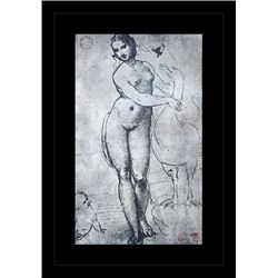 ANTIQUE GALLERY STAMPED LITHOGRAPH