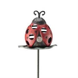 LADYBUG GARDEN STAKE CANDLE HOLDER