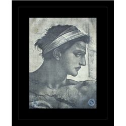 ANTIQUE GALLERY STAMPED LITHOGRAPH