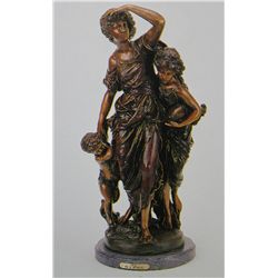 "VIGIL" BRONZE SCULPTURE - A. MOREAU