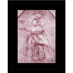 ANTIQUE GALLERY STAMPED LITHOGRAPH