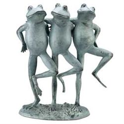 DANCING FROG TRIO GARDEN SCULPTURE