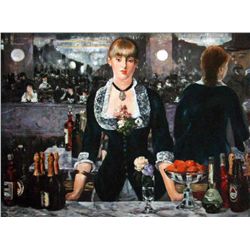 MANET "A BAR AT THE FOLIES BERGENE"