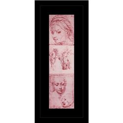 ANTIQUE GALLERY STAMPED LITHOGRAPH