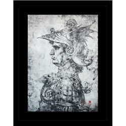 ANTIQUE GALLERY STAMPED LITHOGRAPH