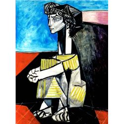 PICASSO "PORTRAIT OF JACQUELINE ROQUE WITH ARMS CROSSED"