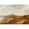 Image 1 : Edward Duncan, cattle on a coastal path, watercolour, signed & dated Sept 16 1870, 34 x 49 cm  Se...