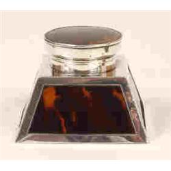 A George V Silver and Tortoiseshell Inkstand, Birmingham 1920, 7 cm See illustration £50-70...