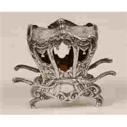 A Continental Silver Sedan Chair, with hinged roof, import marks for London 1909  See illustratio...