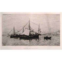 Adolphe Appian "Barque De Pecheurs"