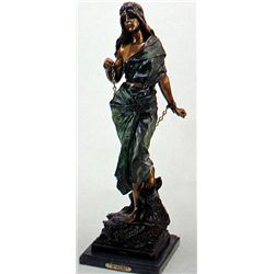 "WOMAN IN BONDAGE" BRONZE SCULPTURE - VILLANIS