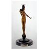 Image 1 : "MALE CANDLESTICK" BRONZE SCULPTURE - MCCARTAN