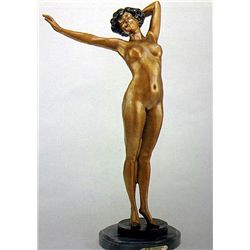  NUDE AWAKENING  BRONZE SCULPTURE -  PHILIPPE