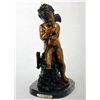 Image 1 : "SEATED CUPID WITH BOW" BRONZE SCULPTURE - FOMILE