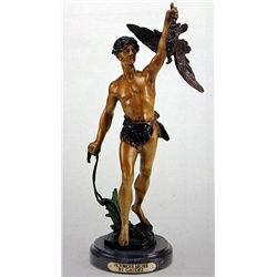  VICTORIOUS ARCHER  BRONZE SCULPTURE - GOUDEZ