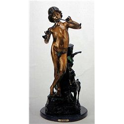 "PAN WITH GOAT" BRONZE SCULPTURE - ANGLES