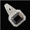 Image 1 : 3CTW GARNET & DIAMOND PENDANT