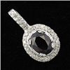 Image 1 : 3CTW GARNET & DIAMOND PENDANT