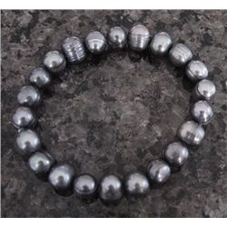 BLACK PEACOCK PEARL BRACELET