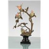 Image 1 : PORCELAIN & BRASS BIRDS SCULPTURE