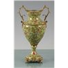 Image 1 : GREEN FLORAL PORCELAIN VASE