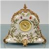 Image 1 : PORCELAIN AND BRASS CLOCK