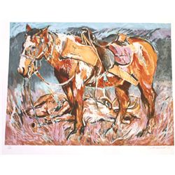 HIBBARD  WESTERN EQUESTRIAN  LITHOGRAPH