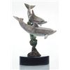 Image 1 : DOLPHINS BRONZE SCULPTURE