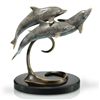 Image 1 : DOLPHIN TRIO BRONZE SCULPTURE