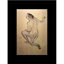 Oskar Kokoschka Erotic Sketch Lithograph