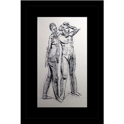 Oskar Kokoschka Erotic Sketch Lithograph