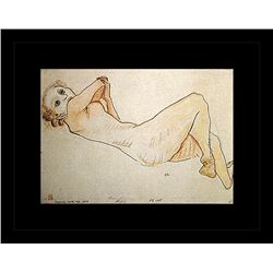 Oskar Kokoschka Erotic Sketch Lithograph