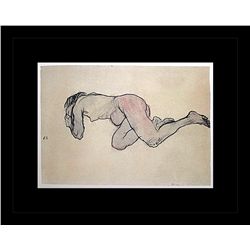 Oskar Kokoschka Erotic Sketch Lithograph