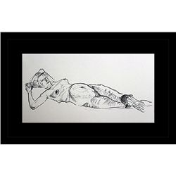 Oskar Kokoschka Erotic Sketch Lithograph