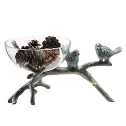 LOVE BIRDS ON BRANCH BOWL