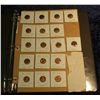 Image 1 : 758. (17) Lincoln Cents 1942-61. Most are higher grades, stapled in holders and on a page.