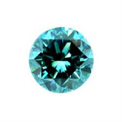 .35 CARART EXTREMELY RARE BEAUTIFUL BLUE DIAMOND ROUND BRILNT CUT TESTED AS AUTH $4675.00 PER CARAT