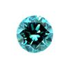 Image 1 : .35 CARART EXTREMELY RARE BEAUTIFUL BLUE DIAMOND ROUND BRILNT CUT TESTED AS AUTH $4675.00 PER CARAT