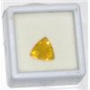 Image 1 : 1.50 CARAT RARE FIRE OPAL BEAUTIFUL TRILLIANT CUT GEMSTONE!! GEMSTONE CAME OUT OF SAFE!!