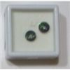 Image 1 : MATCHING PAIR OF 2 TOTAL 1.OO CARAT MYSTIC GREEN TOPAZ BEAUTIFUL GEMSTONESGEMSTONES CAME OUT OF SAFE
