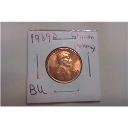 1969D BU Licoln Cent