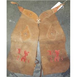 Vintage Kids Leather Chaps