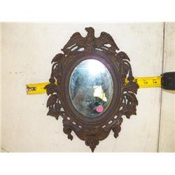 Vintage Oval Framed Mirror